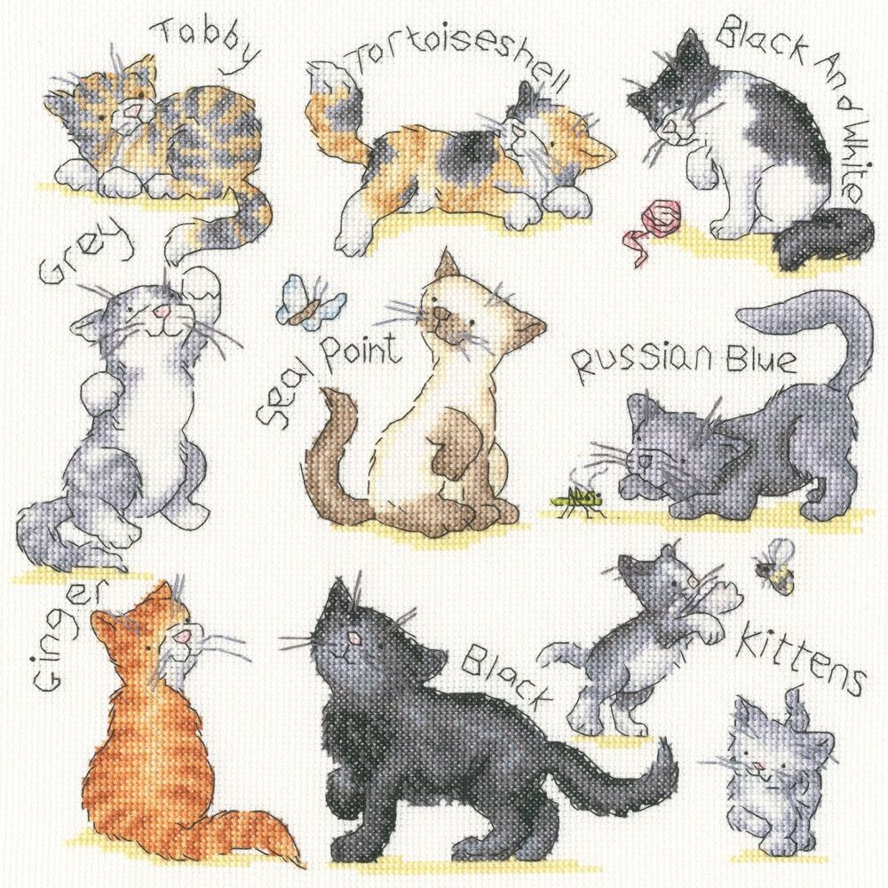 Meow! Cat Cross Stitch - Bothy Threads