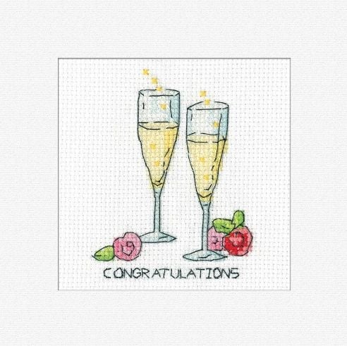 Congratulations Cross Stitch Card Kit