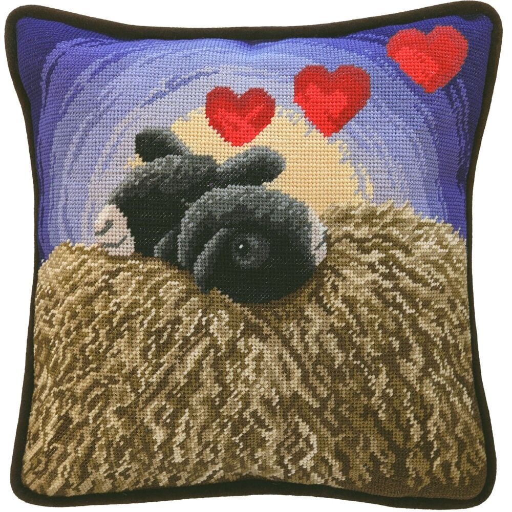 Hearts and Hugs Sheep Tapestry - Bothy Threads