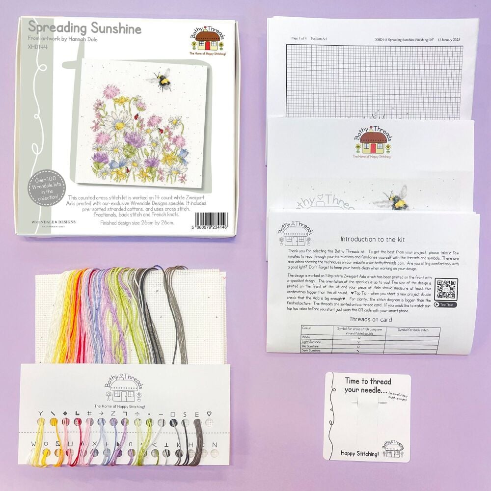 Spreading Sunshine cross stitch - Hannah Dale