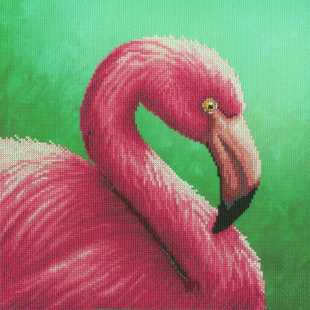 Balance Flamingo Cross Stitch