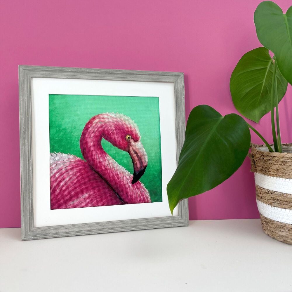 Balance Flamingo Cross Stitch