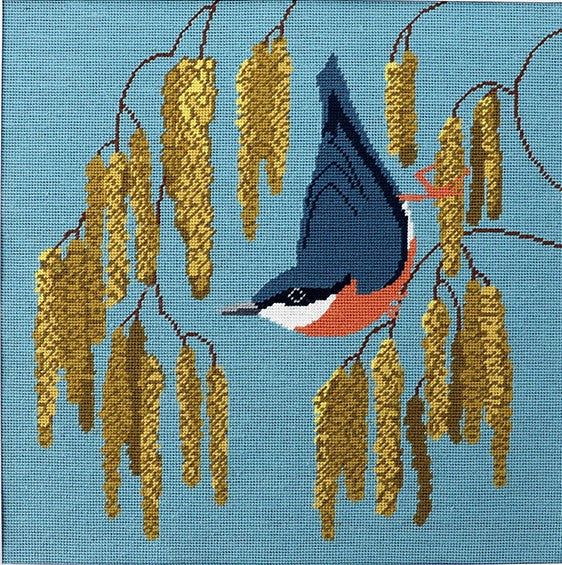 Nuthatch Bird Tapestry Kit