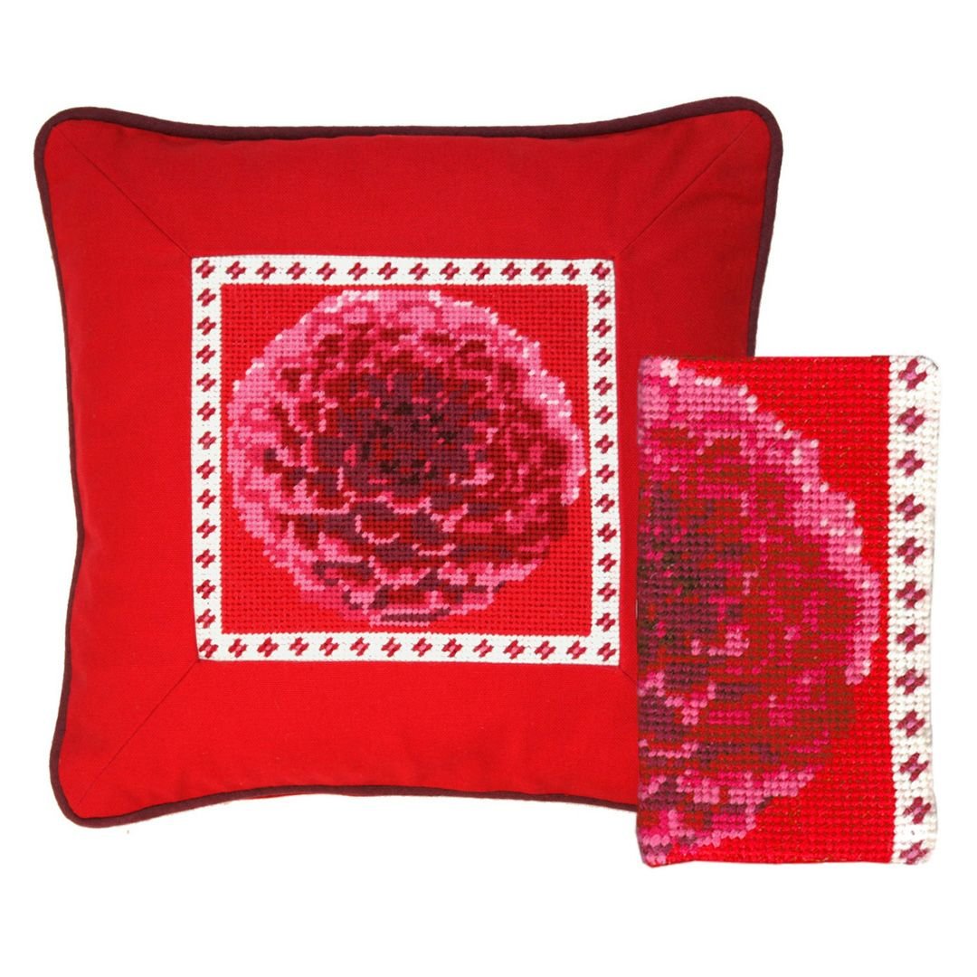 Dahlia Tapestry Kit (Plain Canvas)