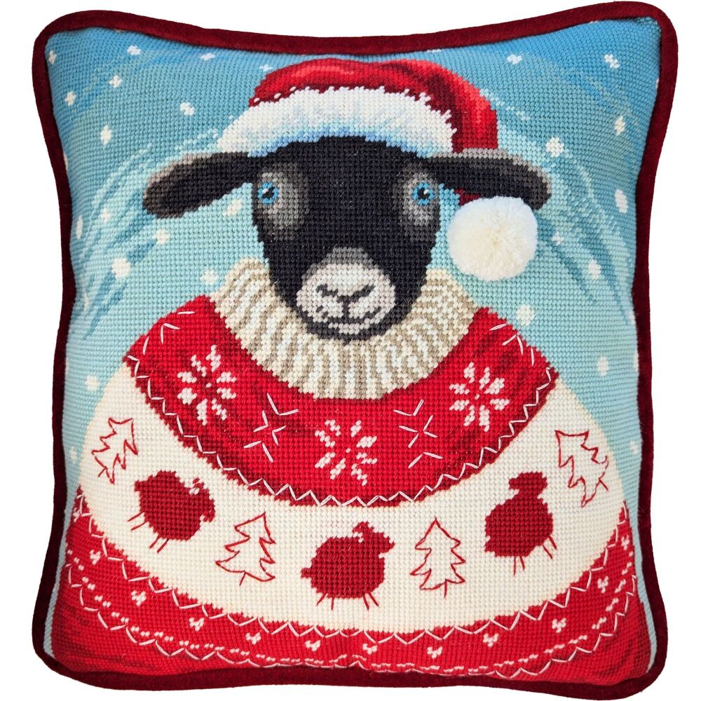 A Cosy Christmas Sheep Tapestry - Bothy Threads