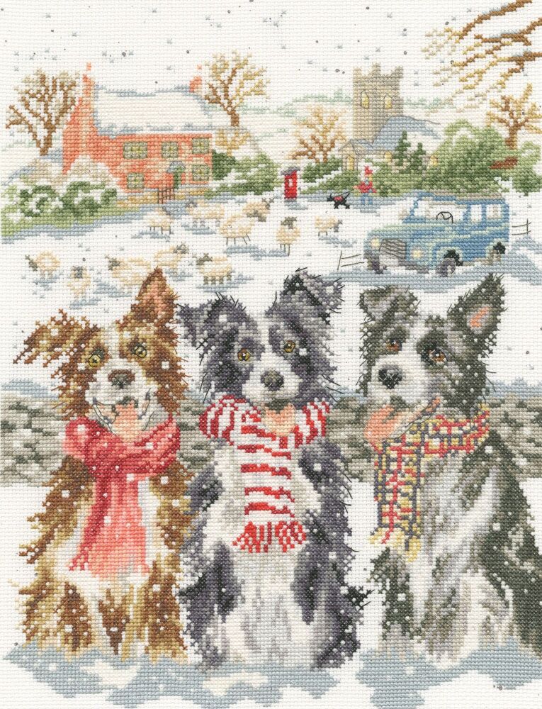 While Shepherds Watched cross stitch - Hannah Dale