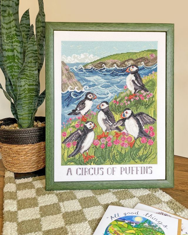 A Circus of Puffins - Driftwood Designs Cross Stitch