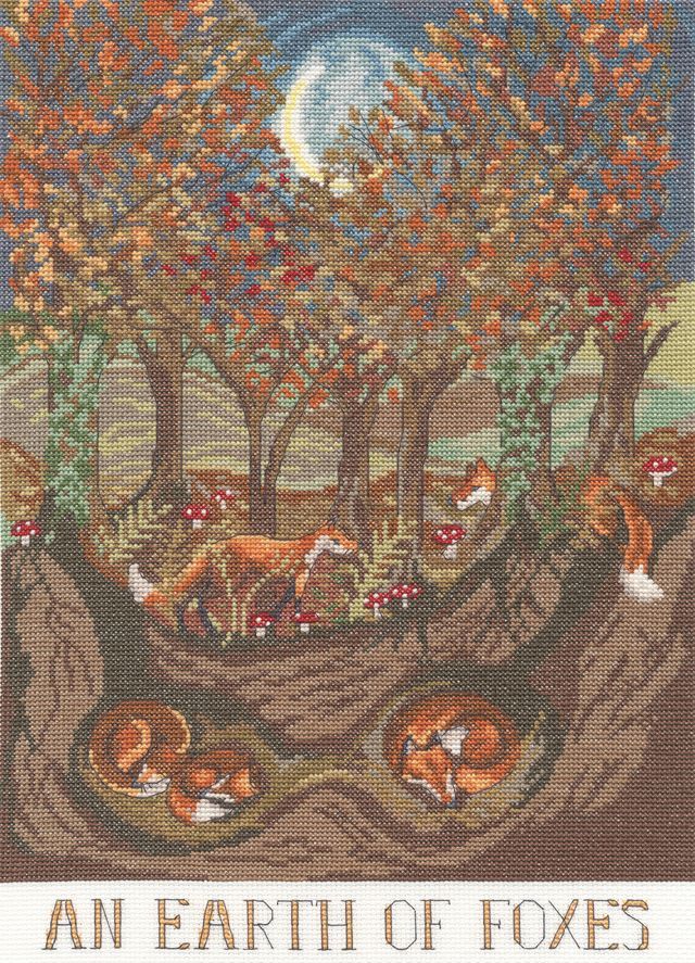 An Earth of Foxes - Driftwood Designs Cross Stitch