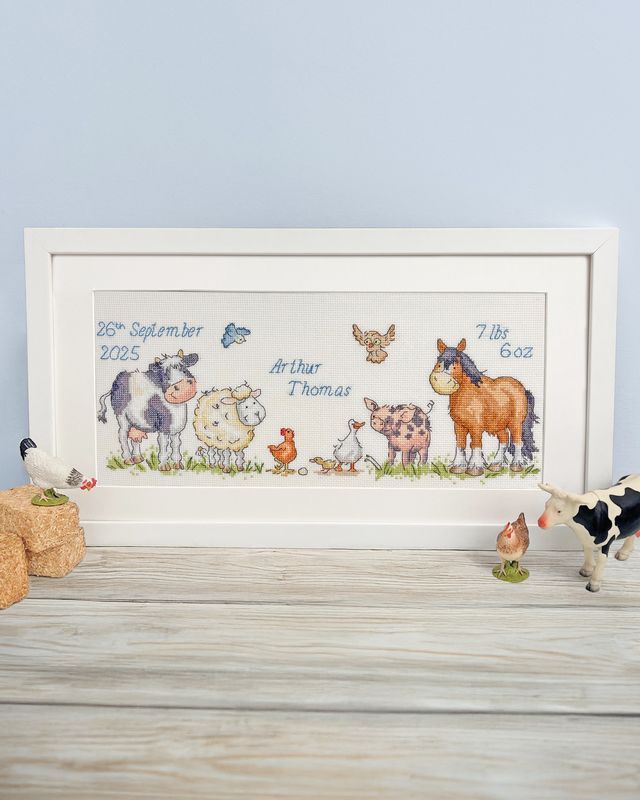 Farmyard Welcome Baby Cross Stitch
