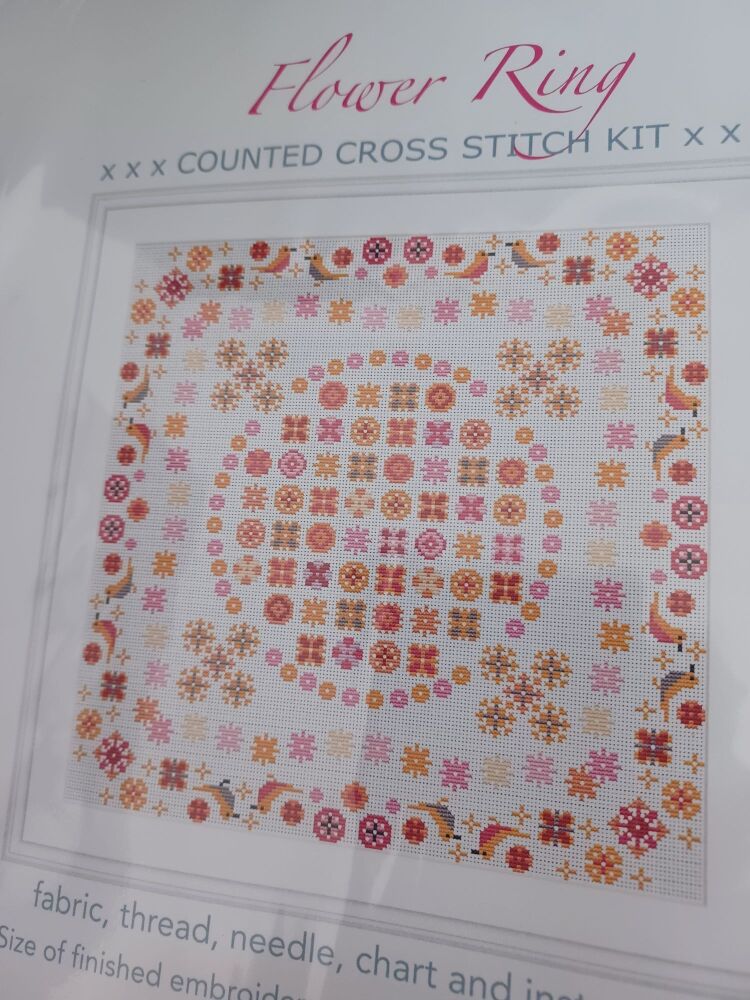 Flower Ring Sampler Cross Stitch