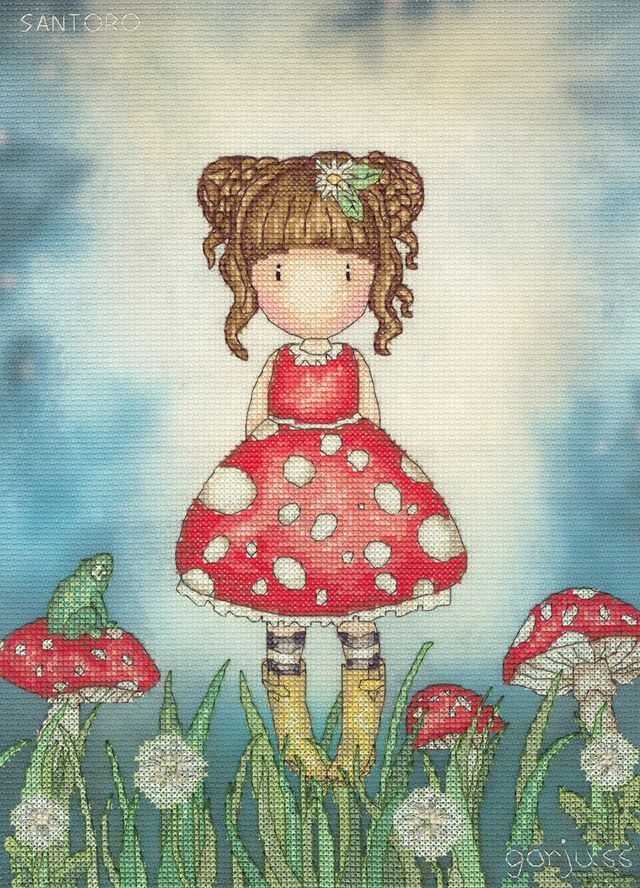 Little Mushroom - Gorjuss Cross Stitch