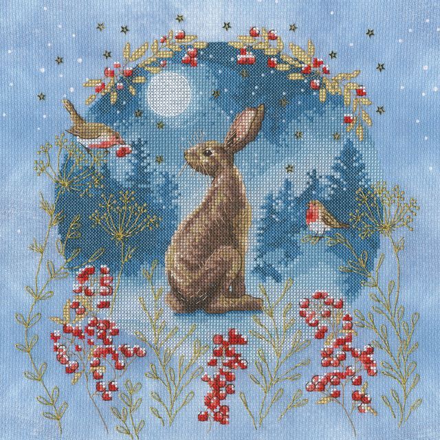Midnight Moongazer Cross Stitch - Bothy Threads