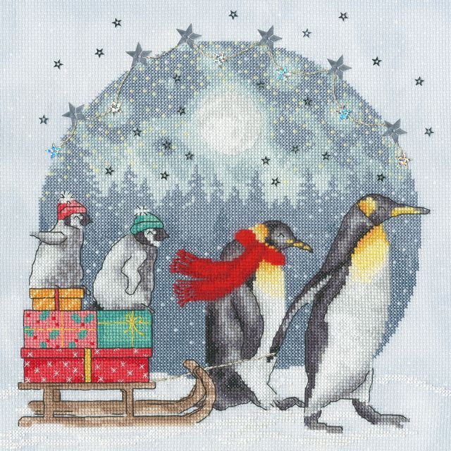 Winter Waddle Penguin Cross Stitch - Bothy Threads