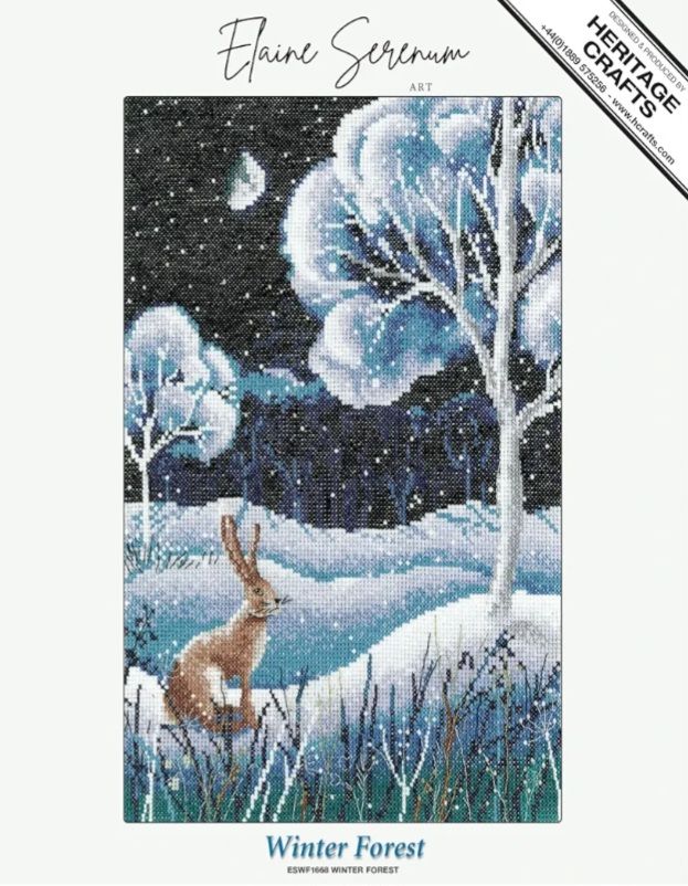 Winter Forest Hare - Heritage Crafts (Evenweave)