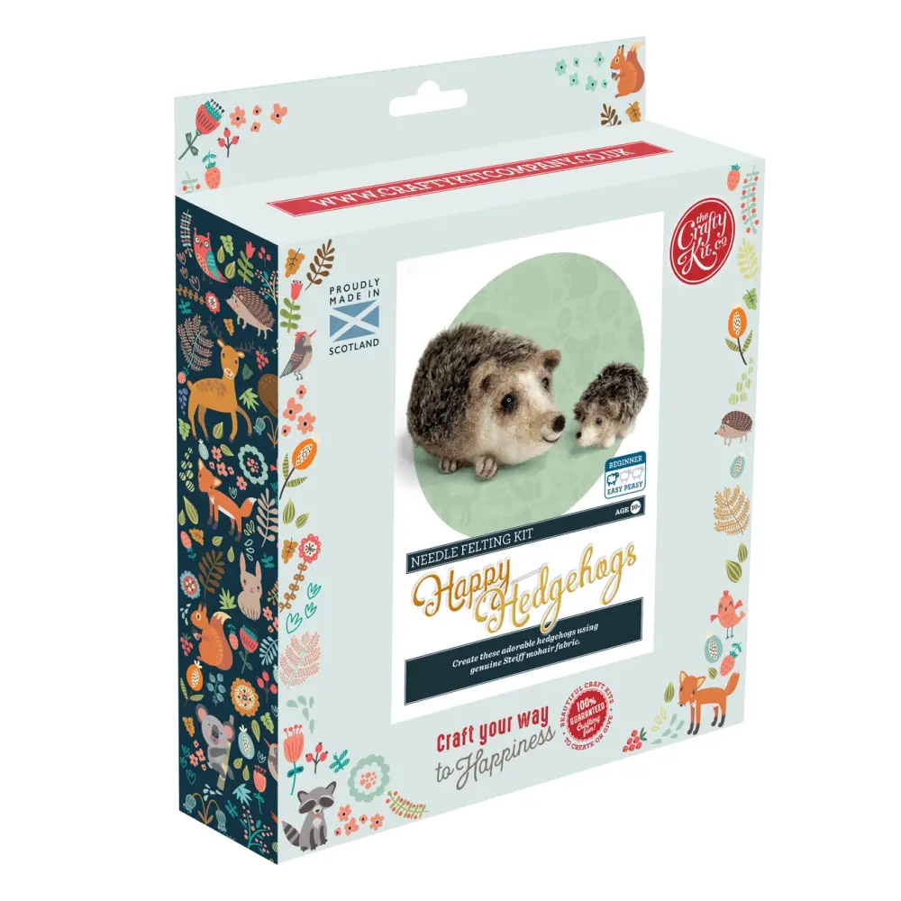 Happy Hedgehogs Needle Felting Kit