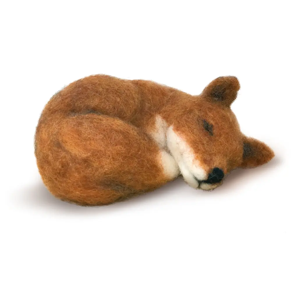 Sleepy Fox Needle Felting Kit