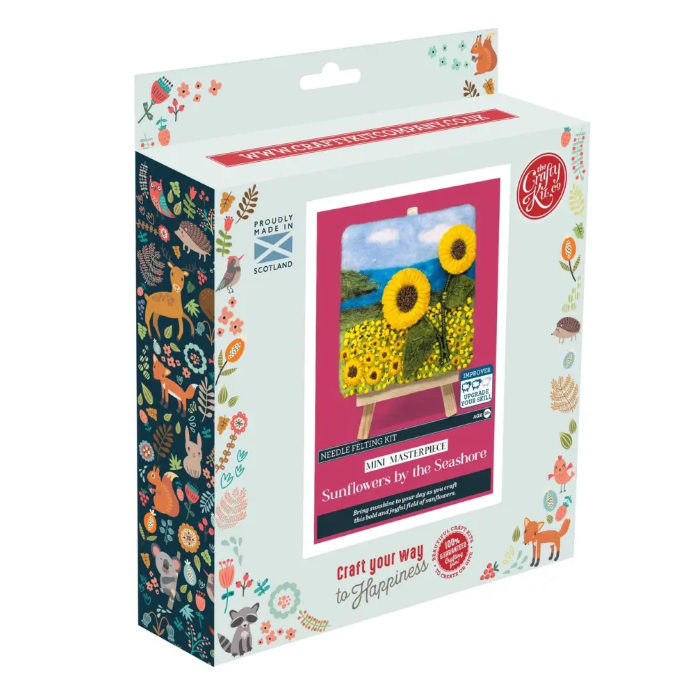 Sunflowers by the Seashore -  Needle Felting Kit