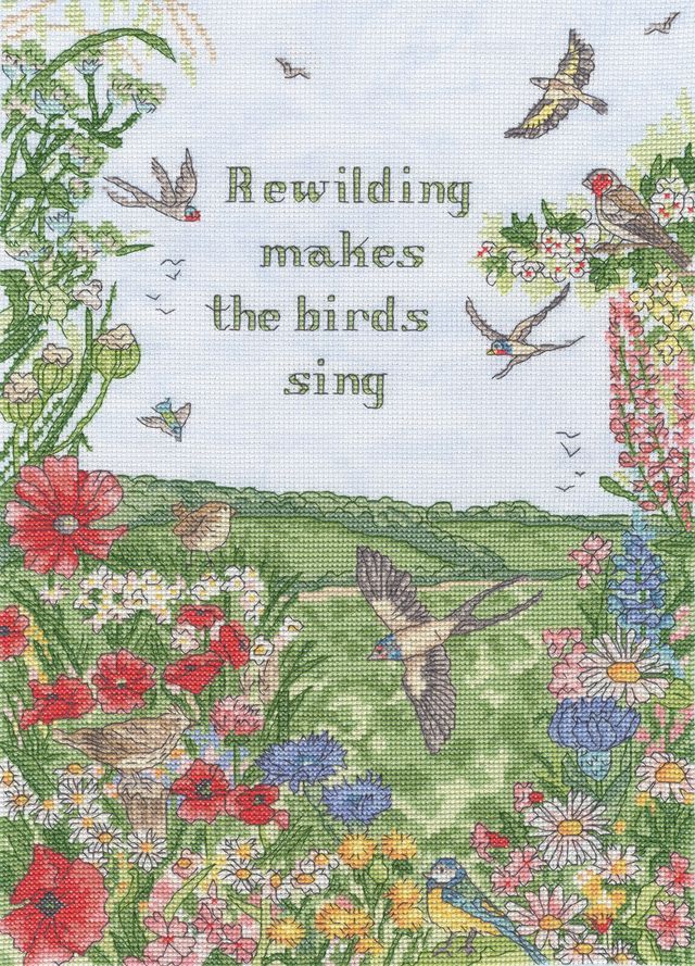 Rewild And Sing - Amanda Loverseed Cross Stitch