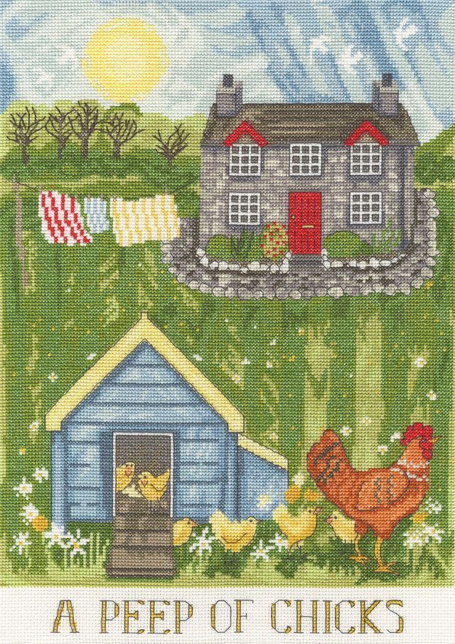 A Peep Of Chicks - Driftwood Designs Cross Stitch