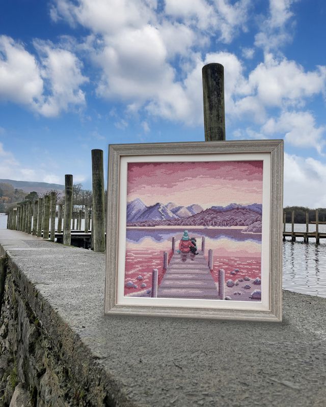 A Pawfect Place By The Water - Lucy Pittaway Cross Stitch