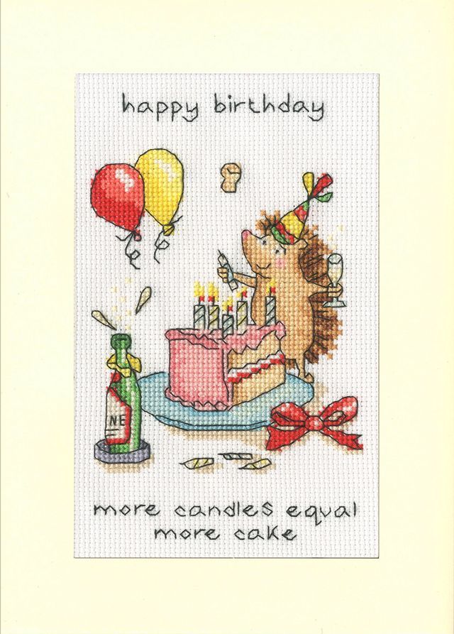 More Candles Birthday Cross Stitch Card - Bothy Threads