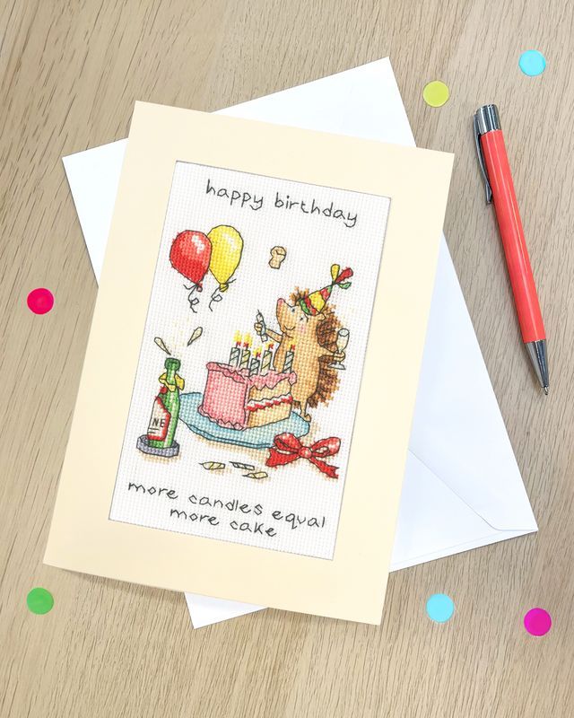 More Candles Birthday Cross Stitch Card - Bothy Threads