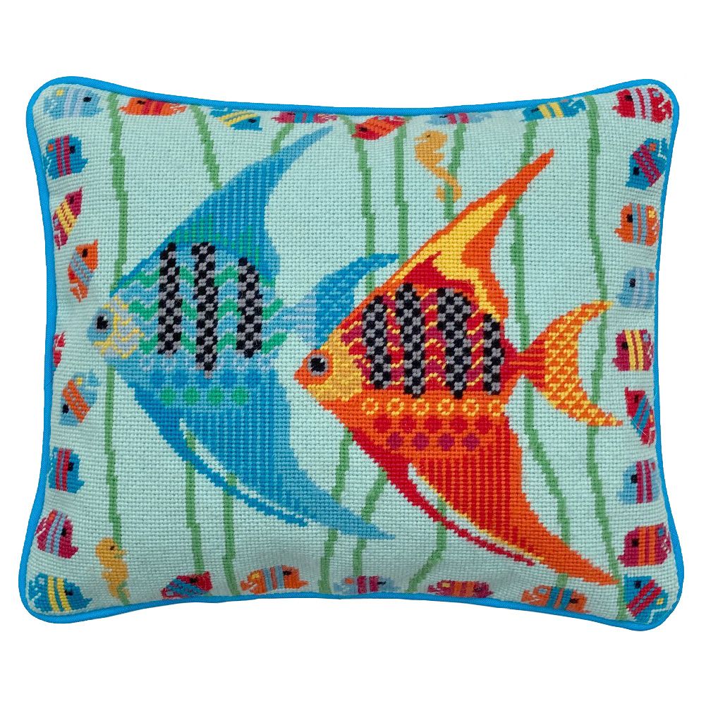 Painted Angels Tapestry Kit - Aqua