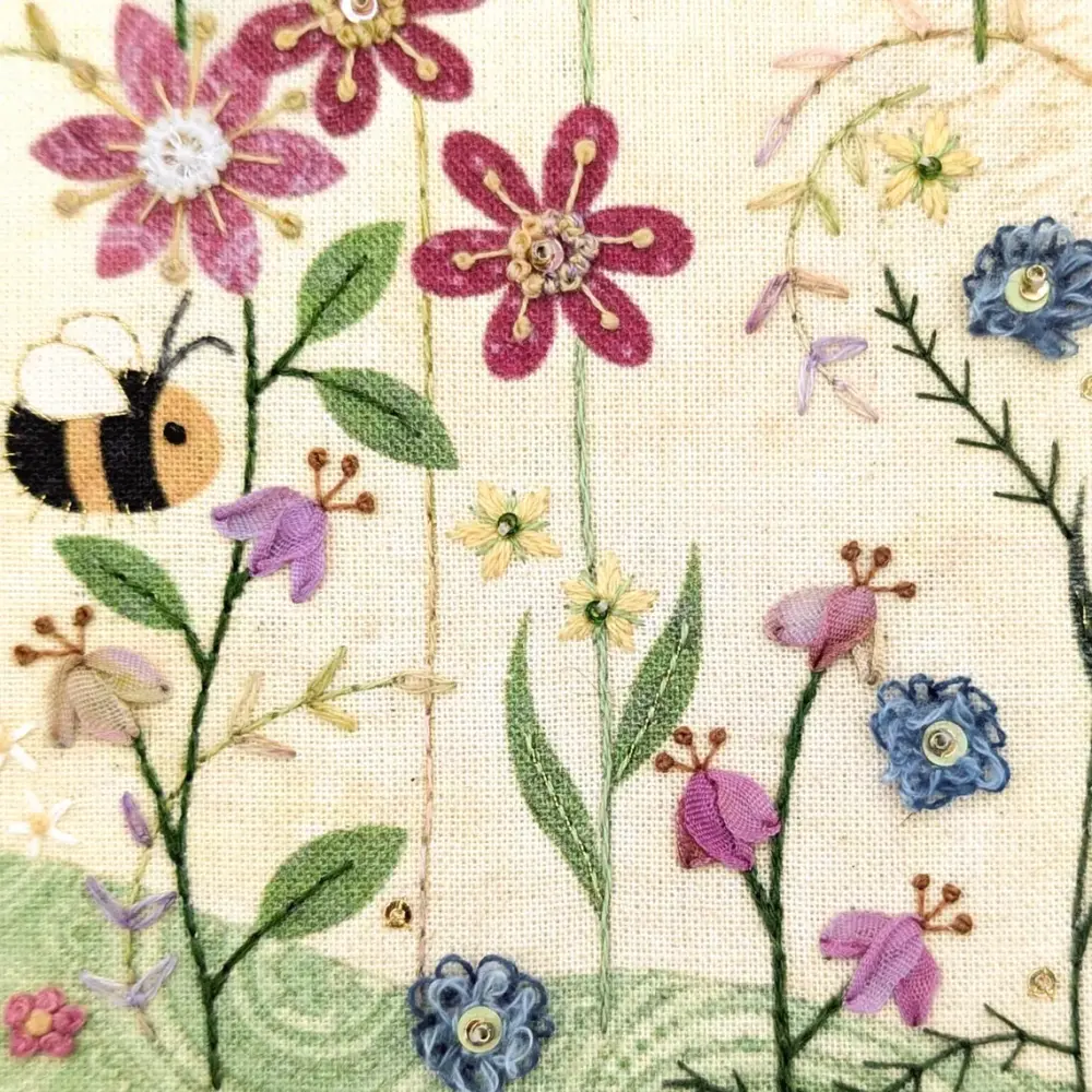 Bee Meadow Embroidery - Beaks and Bobbins