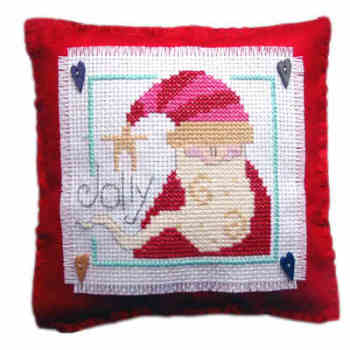 Santa Cushion Cross Stitch