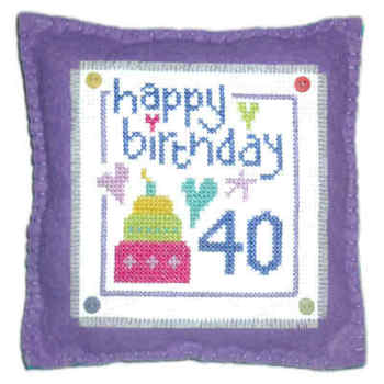 Birthday - Cross Stitch Cushion Kit