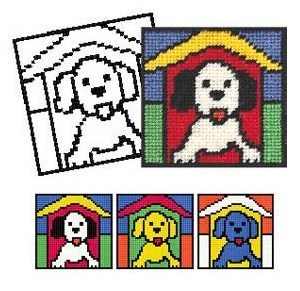 Puppy Tapestry - New 'Colouring in' range