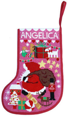 Starry Stocking - Pink - *New* Christmas Tapestry Kit