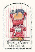 Home is where the Cat is - Peter Underhill Cross Stitch