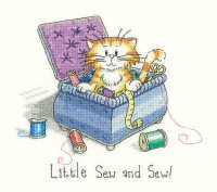 Little Sew  and Sew - Peter Underhill Cat Cross Stitch