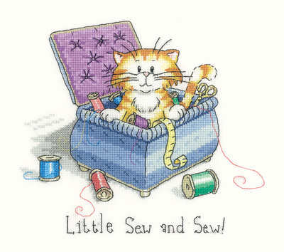 Little Sew  and Sew - Peter Underhill Cat Cross Stitch
