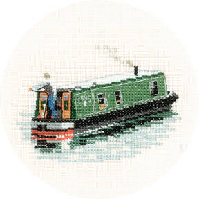 Modern Narrow Boat - Heritage Crafts Cross Stitch