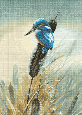 Warwick Higgs Cross Stitch - Little Kingfisher