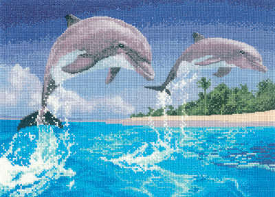 Dolphins - John Clayton Cross Stitch 