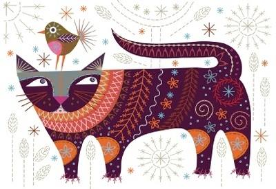 Cat Embroidery Kit - Nancy Nicholson