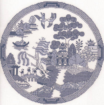 Willow Pattern (Thomas Minton) Cross Stitch