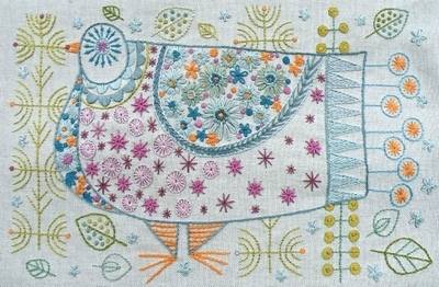 Pigeon Embroidery Kit - Nancy Nicholson