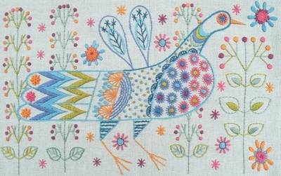 Nancy Nicholson Longtail Bird Embroidery Kit 