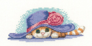 Cat in a Hat Cross Stitch *NEW*