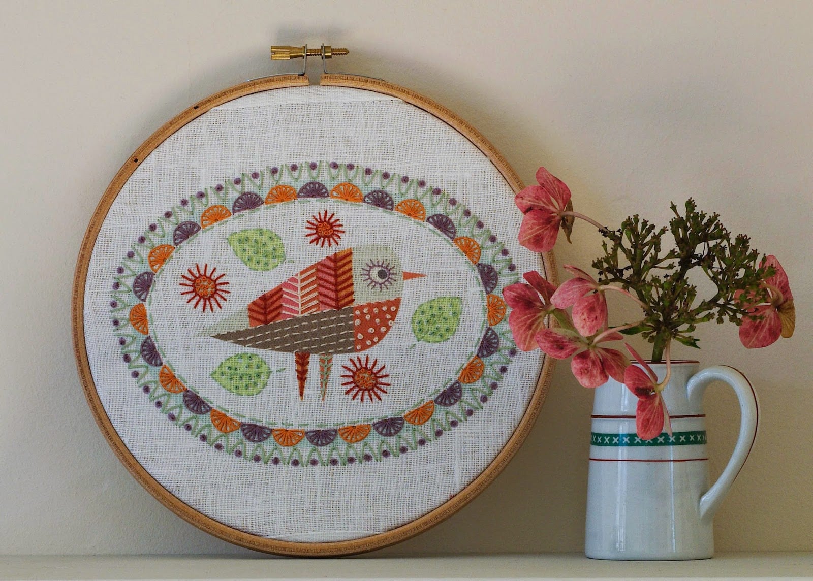 Birdie 1 Embroidery Kit by Nancy Nicholson