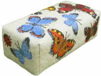 Butterfly Tapestry Doorstop Kit  - Ecru (Plain Canvas)
