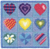 Small Tapestry Kit - Hearts