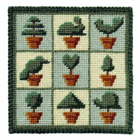 Small Tapestry Kit - Topiary Trees