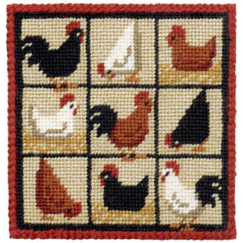 Chickens Small Tapestry Kit