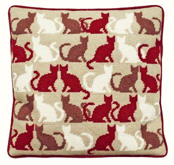 Multi Cats Tapestry Kit 