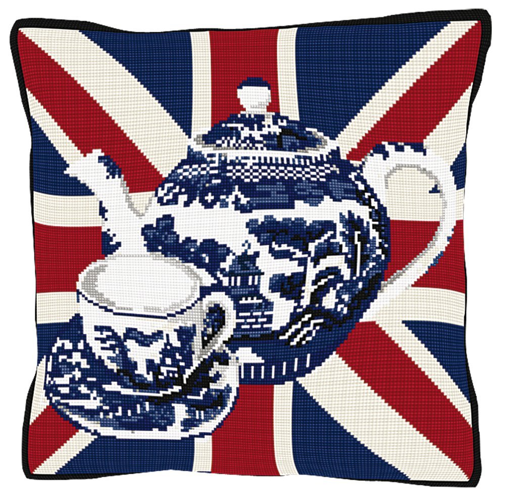 Teapot Union Jack Tapestry Kit